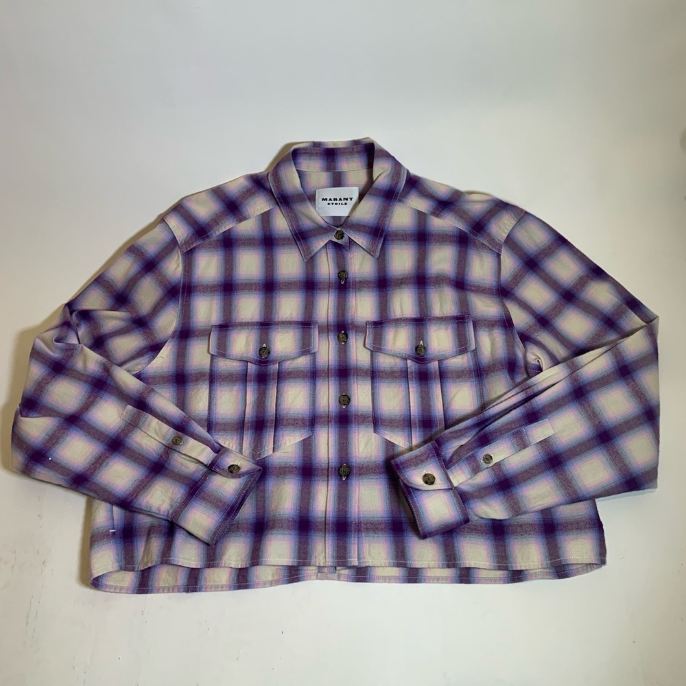 Isabel Marant Plaid Button- Up Blouse